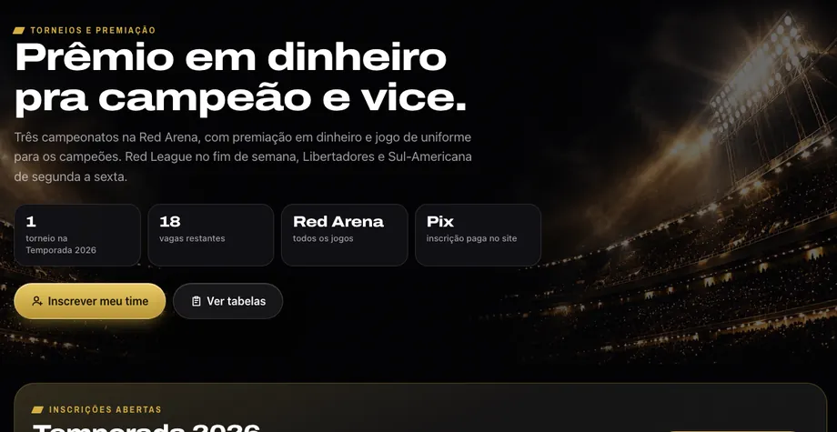 Tela do BZ Eventos